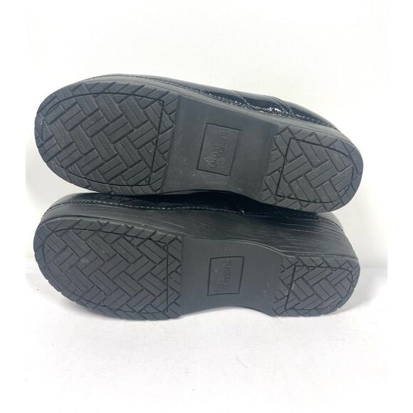 Sketchers Black Patent Leather Tone Ups Clog Slip On Comfort Shoes Women Size 9 - Picture 5 of 6